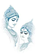 Radha Krishna tattoo design idea