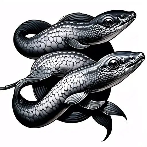 eels on back tattoo tattoo design idea