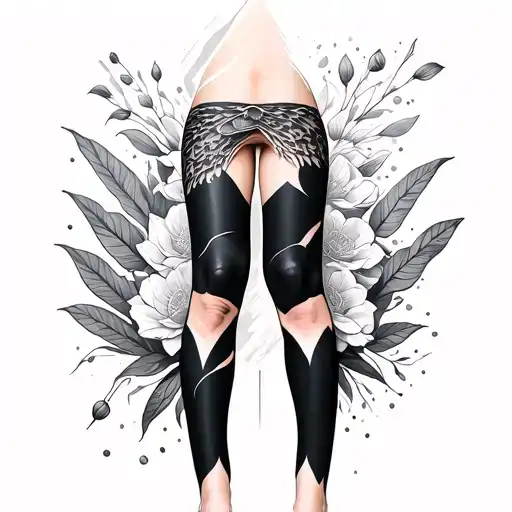 leg tattoo design idea