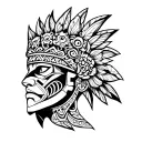 Tezcatlipoca tattoo design idea