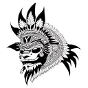 Tezcatlipoca tattoo design idea