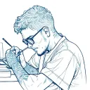 hardworking son looking tattoo design idea