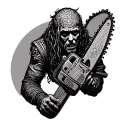 Makima chainsaw man tattoo design idea