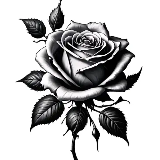 bio mech ripped skin beautiful rose tattoo design idea