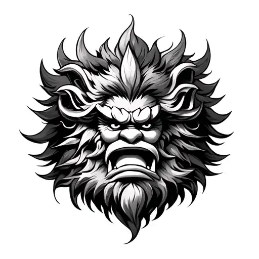 Narasimha tattoo design idea