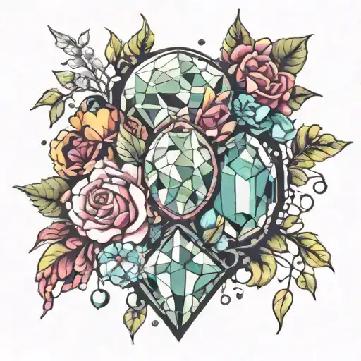 February,December,gemstones tattoo design idea