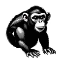 Chinese Monkey tattoo design idea