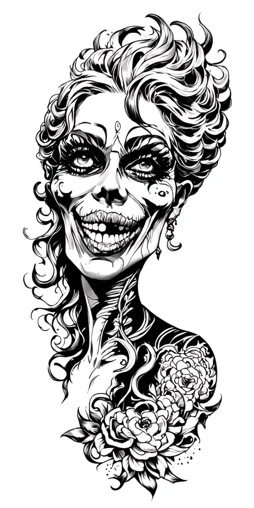 drag hell tattoo design idea