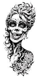 drag hell tattoo design idea