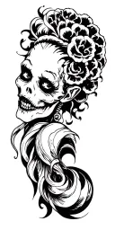 drag hell tattoo design idea