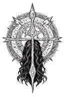 viking binding rune circle mental health awareness tattoo design idea