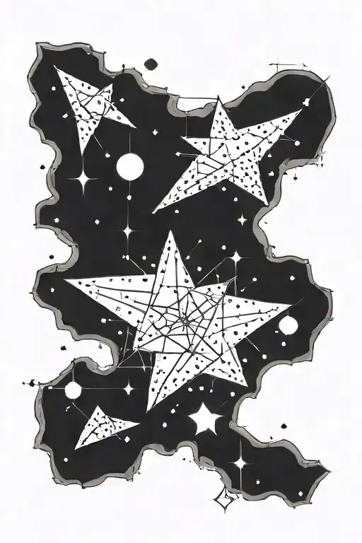 Lyra constellation tattoo design idea