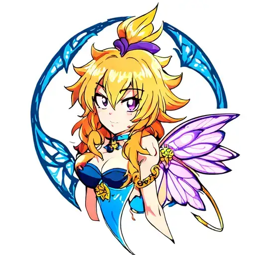 fairy tail anime tattoo design idea