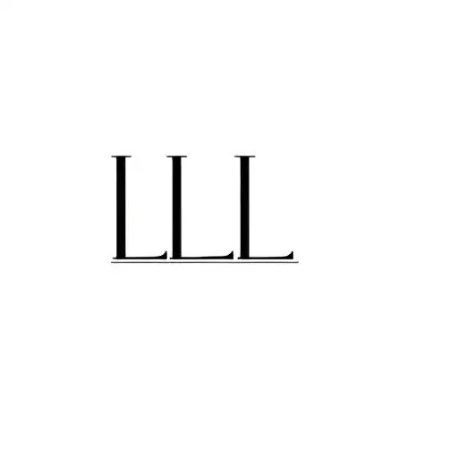 "LLL" letters LLL tattoo design idea