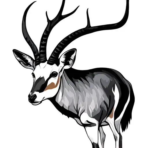 springbok tattoo design idea