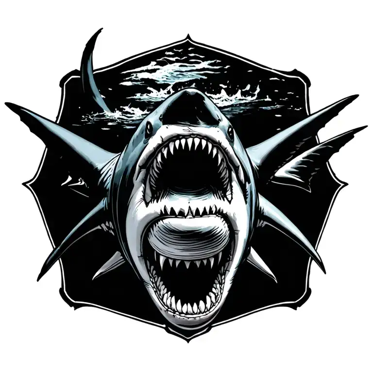 Shark tattoo design idea