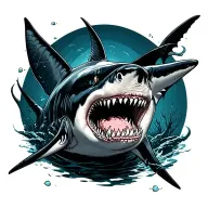 Shark tattoo design idea