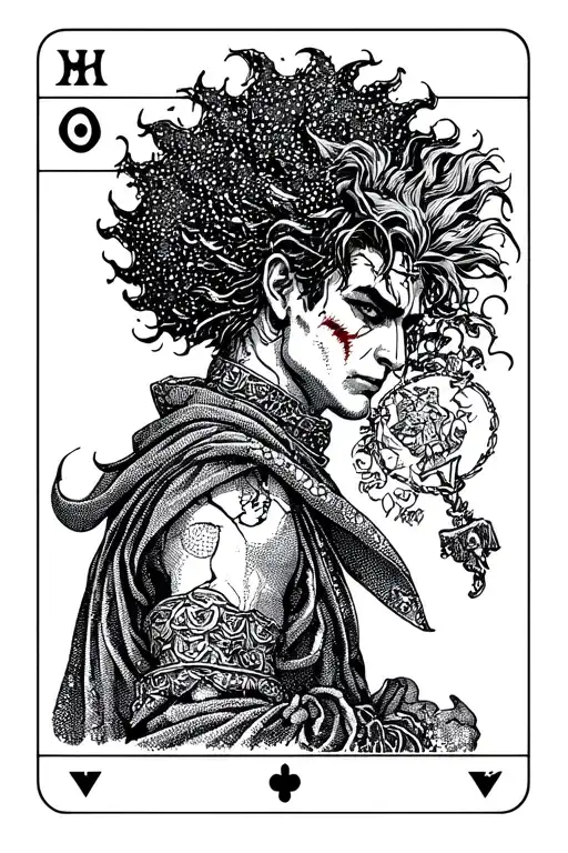 the fool tarot card, hisoka hunter x hunter tattoo design idea