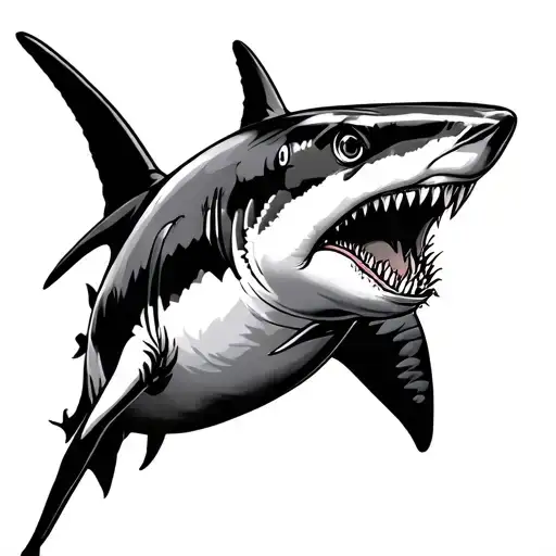 Mako Shark Hawaiian shirt tattoo design idea