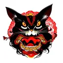 Gluttony tattoo design idea