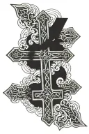 triple cross tattoo tattoo design idea