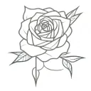 shooting bow arrow point in the shape of a rose and owl tattoo design idea