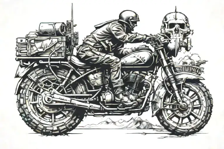 War inspired tattoo featuring tattoo design idea