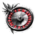 Roulette tattoo design idea