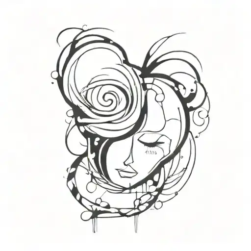 depression hard times tattoo design idea