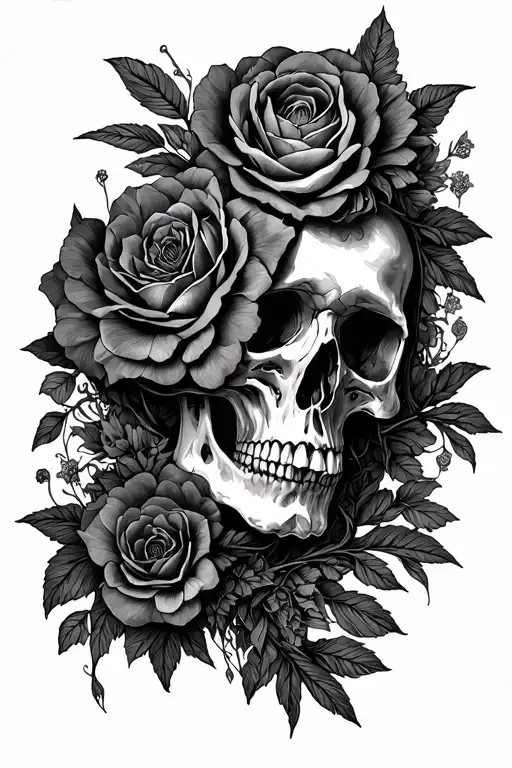 Memento Mori tattoo design idea