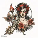 pain solitude tattoo design idea