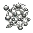 caffeine molecule structure tattoo design idea