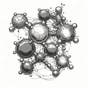 caffeine molecule structure tattoo design idea