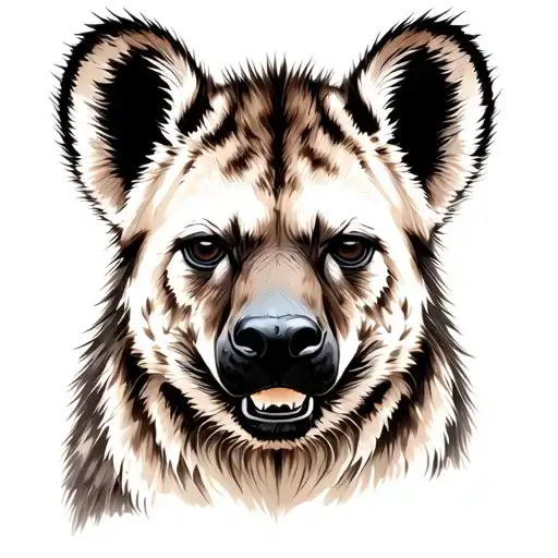 Hyena tattoo design idea