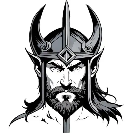 thor y loki tattoo design idea