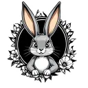 Lola bunny with design tattoo design idea