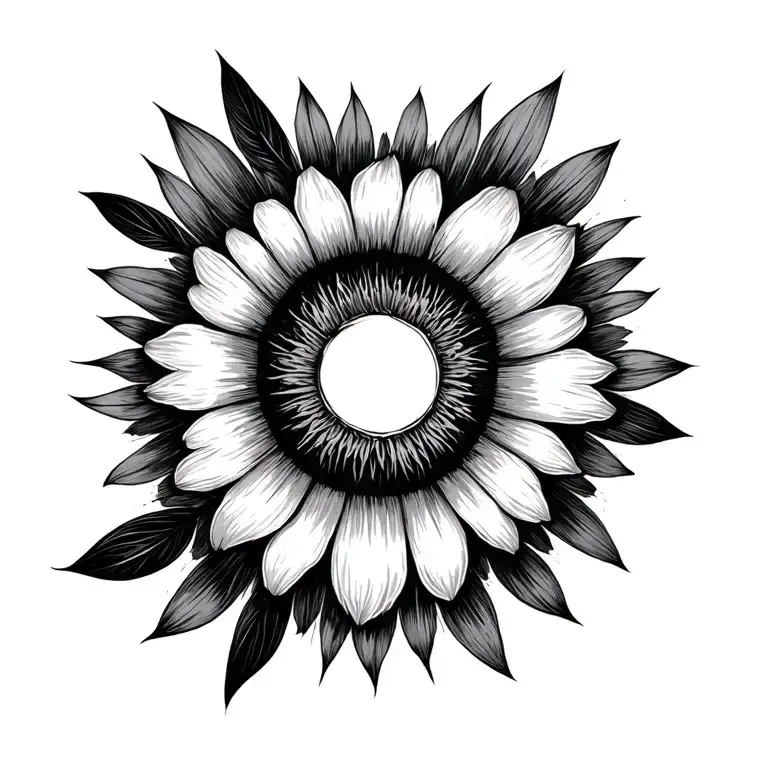 perfectly imperfect circle tattoo design idea