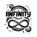 "To Infinity and Beyond" infinity symbol incorporated tattoo design idea