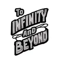 "To Infinity and Beyond" infinity symbol incorporated tattoo design idea