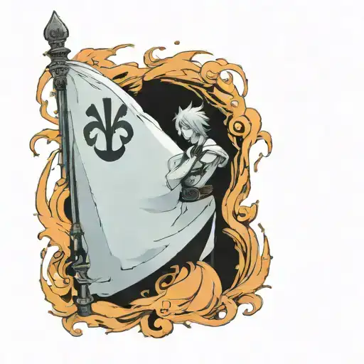 Misfortune never comes alone. One knock at the door and here it is. We both know the ending, you'll get it in full. Wave the white flag tattoo design idea