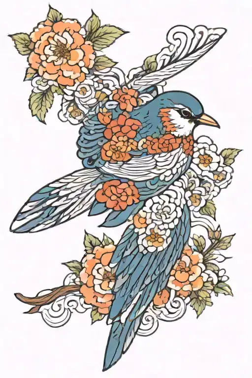 pretty little bird sza tattoo design idea