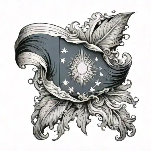 philippine flag tattoo design idea