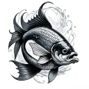 Mirror Carp tattoo design idea