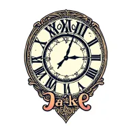 "Jake" clock face tattoo design idea