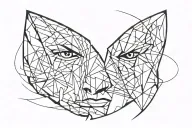 Depression depicted tattoo design idea