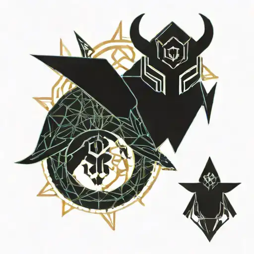 devil and platypus tattoo design idea