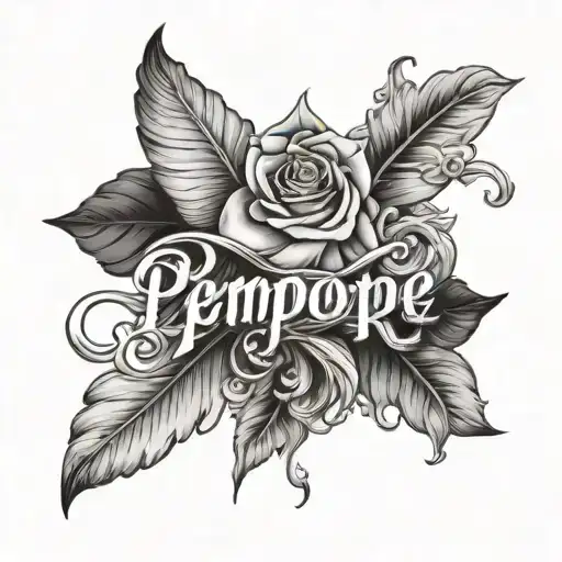 Penelope name tattoo tattoo design idea