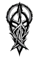 anarchy symbol tattoo design idea