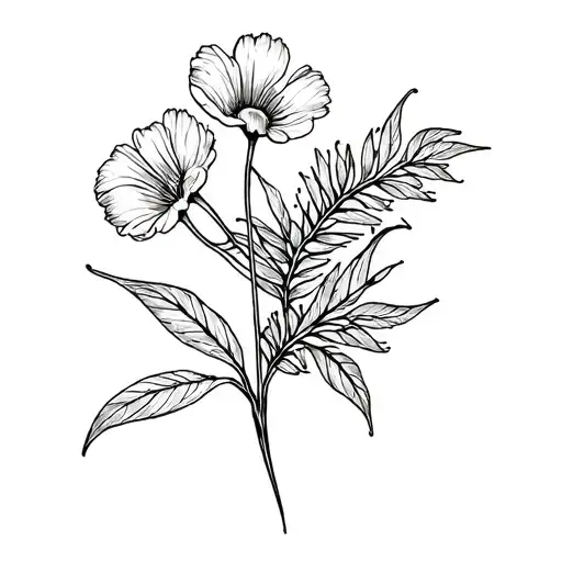 create a mini tattoo, flower bouquet, venus fly trap tattoo design idea