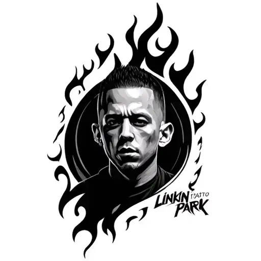 linkin park chester bennington flame tattoo tattoo design idea